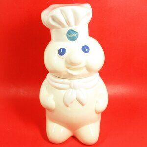 Vintage Pillsbury Doughboy Vintage 1988 DOUGHBOY 12 Inch high Ceramic Cookie Jar